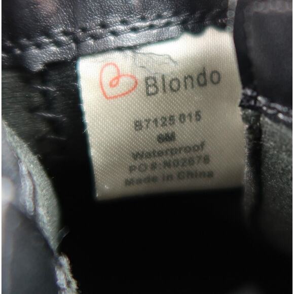 Blondo Shoes Womens 6 Bootie Block Heel Classic Leather Fashion Waterproof Black - Picture 14 of 16